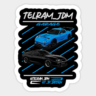 Telram's Supra mk4 and RX7 Design 2 Sticker